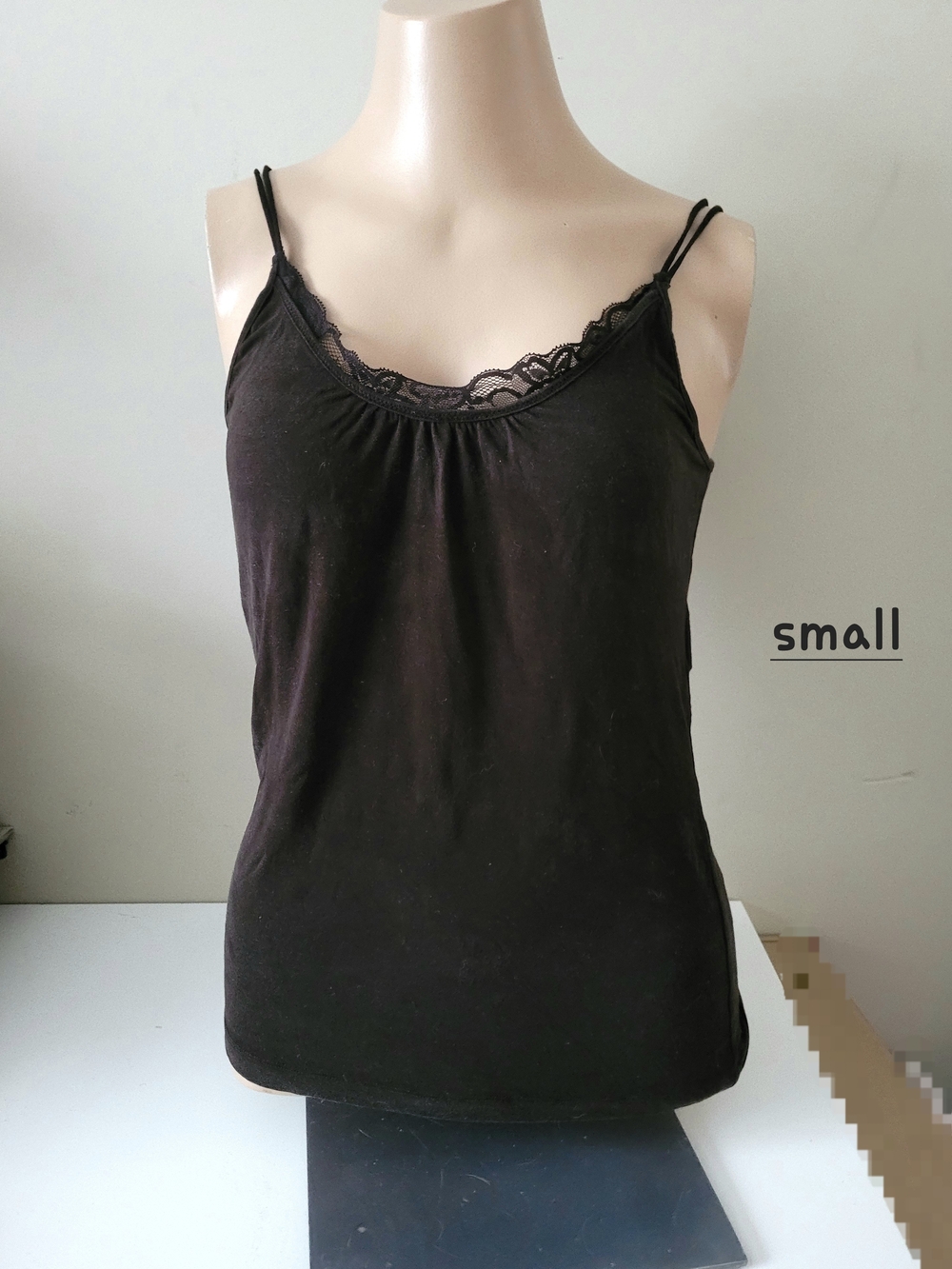 Women's Brown Lace-Trim Double-Strap Camisole